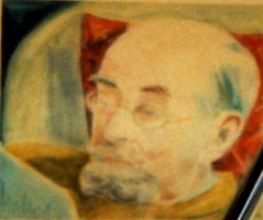 Bertil Heglands morfar, Karl Kullberg, akvarell av dottern Karin