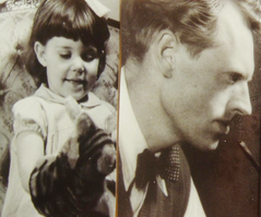 Systerdottern Britt-Marie och morbror Bertil Hegland 1954